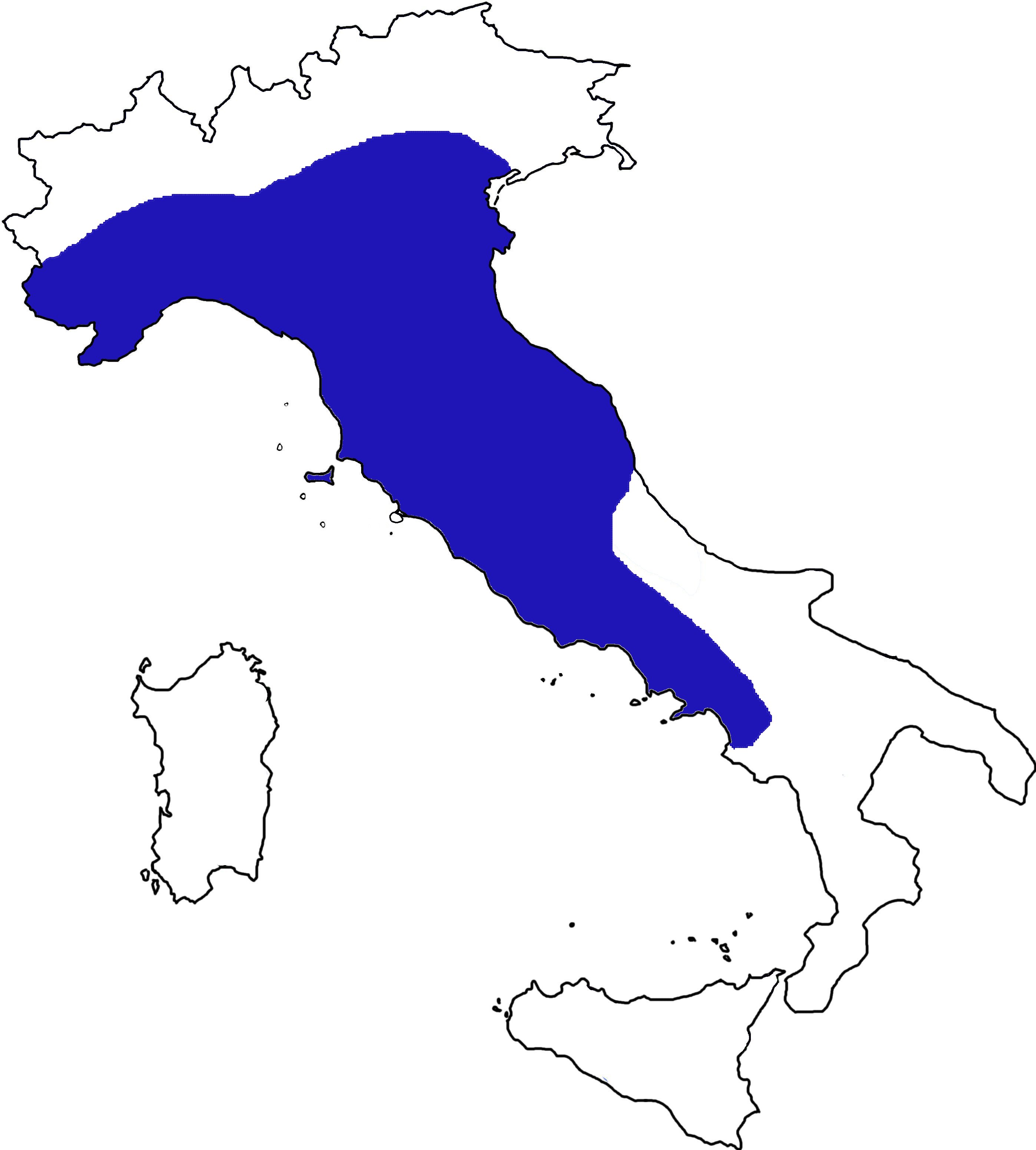 distribuzione di Euscorpius concinnus in Italia